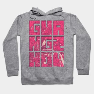 Guangzhou, Guangdong, China City Map Typography - Blossom Hoodie